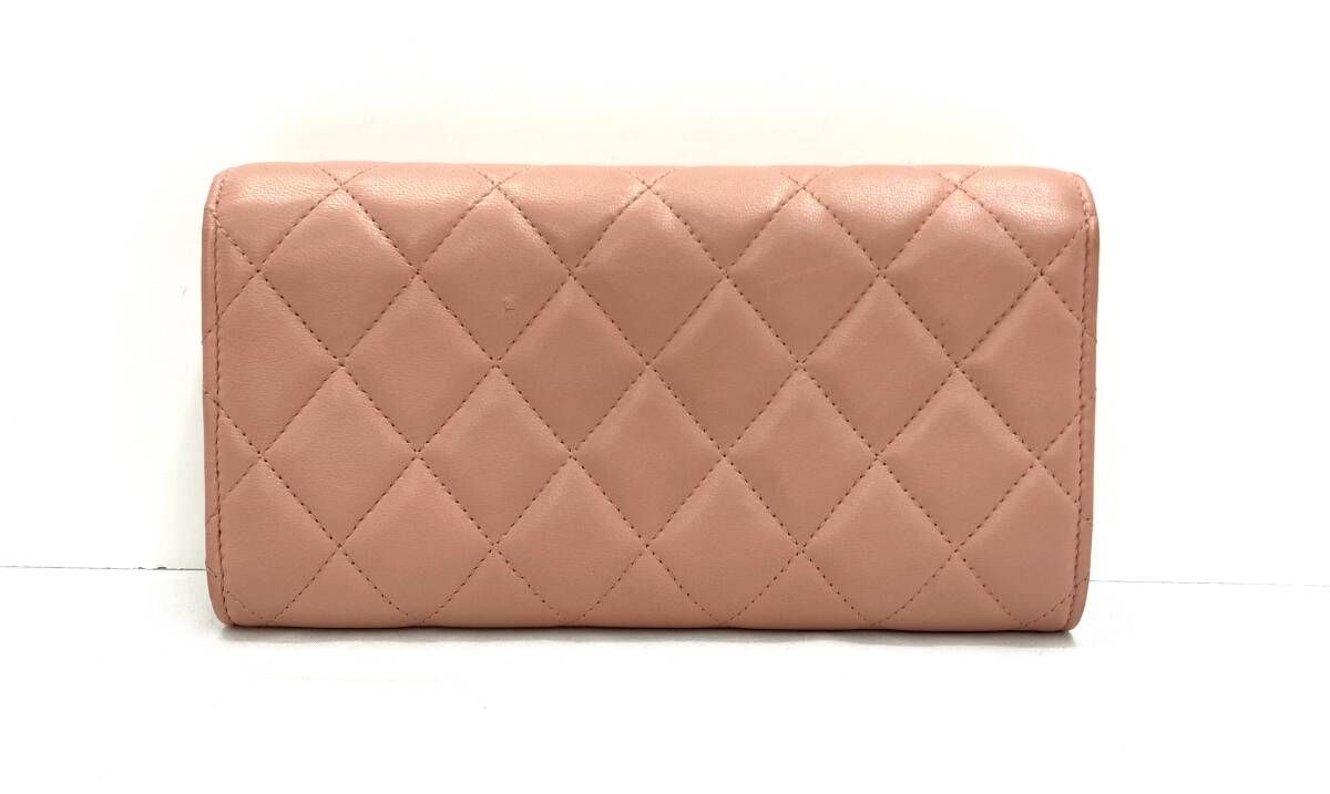 CHANEL シャネル マトラッセ ラムスキン ロングフラップウォレット 長財布 箱有り