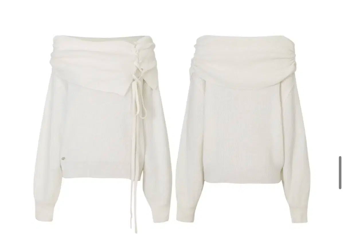 オフショルダーニット