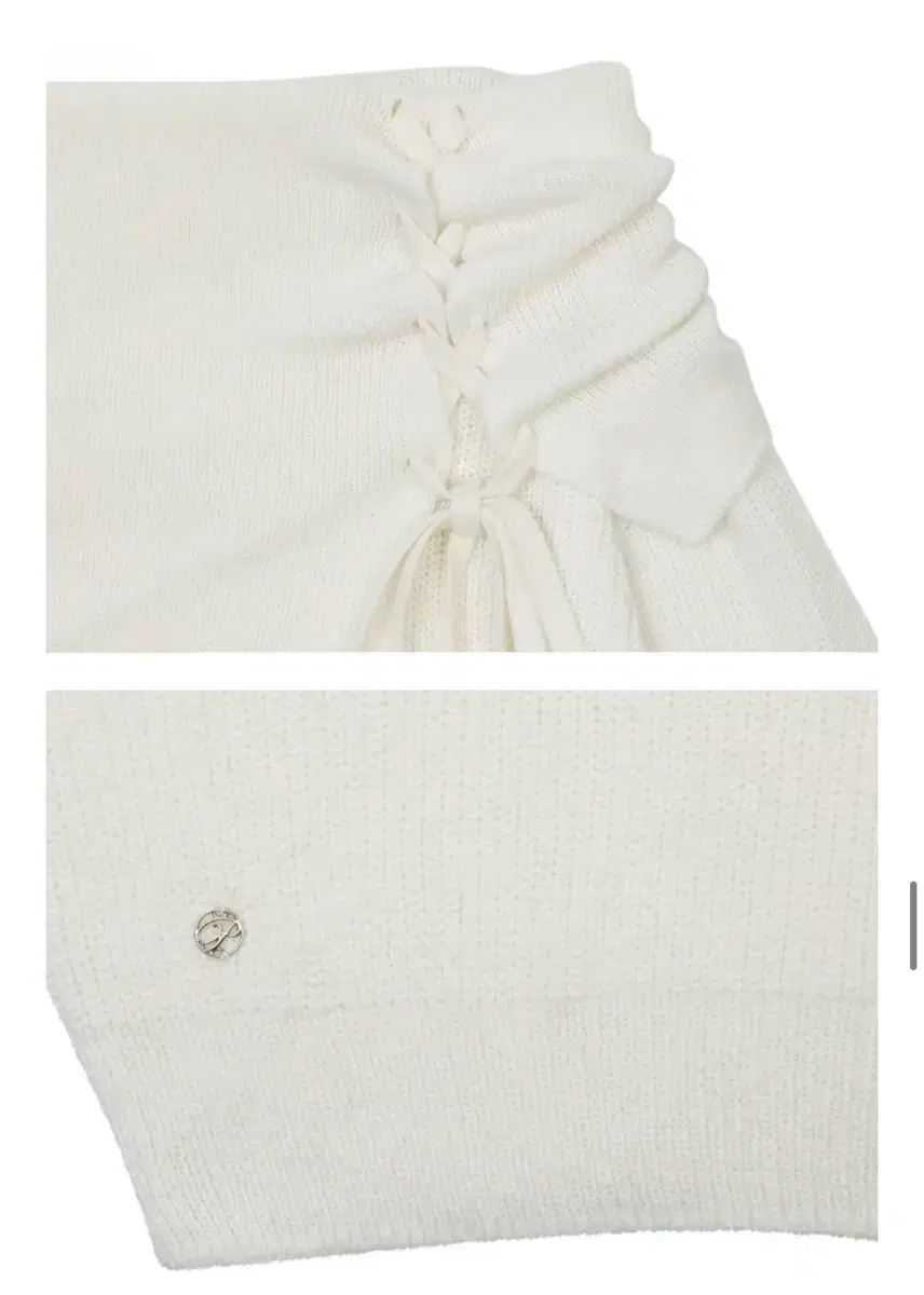  ペインオアプレジャー オフショルダーニット 白 長袖 ニット セーター