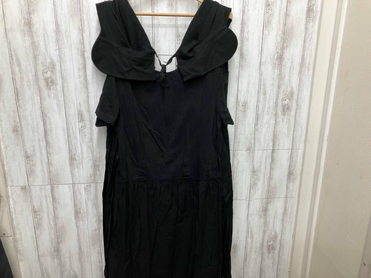 ワンピース ブラック TRICOT COMME des GARCONS TS-O 034 ノースリーブワンピース