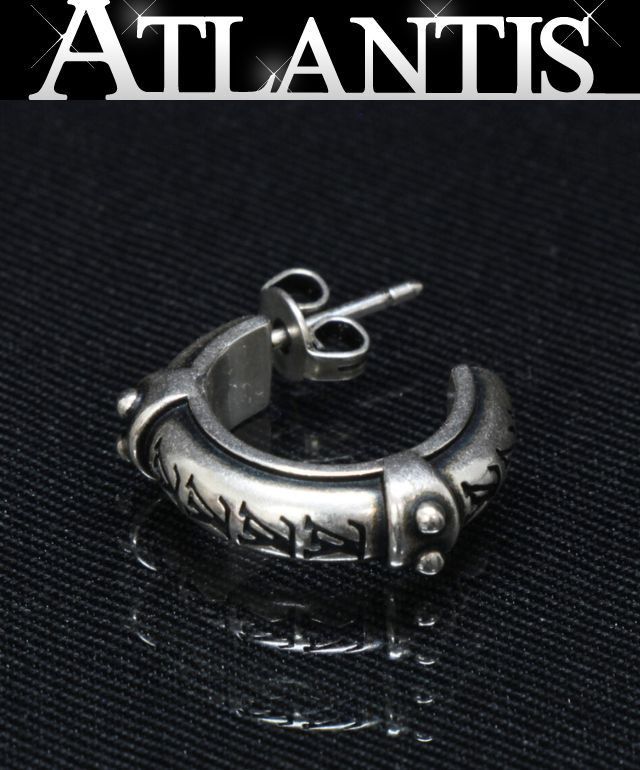 ルイヴィトン Louis Vuitton フープピアス LV ロジン 片耳 SV925 M03168 72347