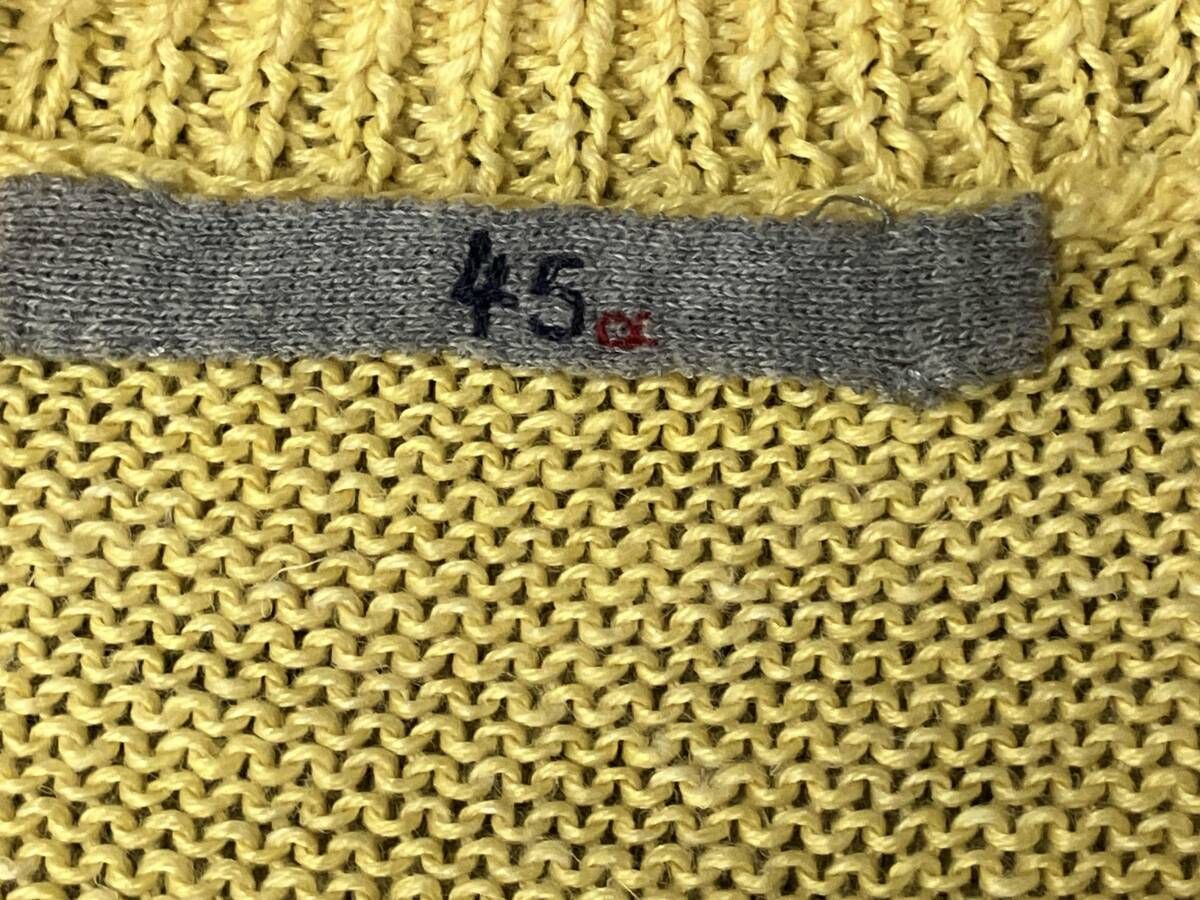  45 RPM ロングニット 5038032 長袖ワンピース リネン イエロー サイズ 0 その他 トップス