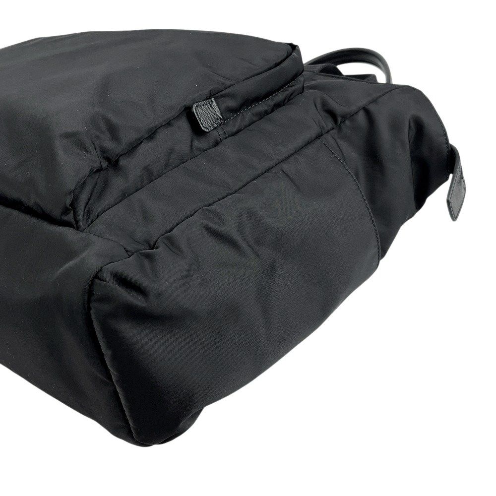  新同 プラダ サフィアーノ トート バッグ ナイロン レザー ブラック 2 VG 097 468506 10 トートバッグ バッグ