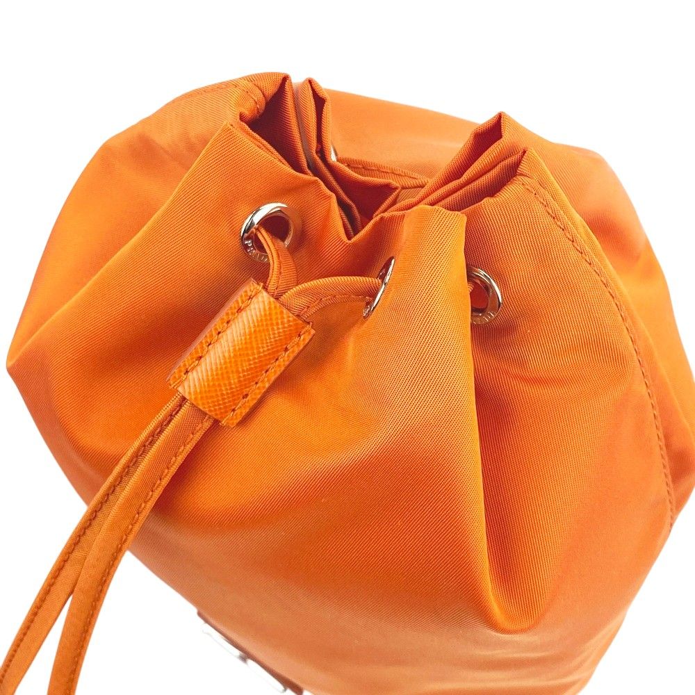  新同 プラダ 巾着 ポーチ 小物入れ テスート ROSSO オレンジ 1 NA 369 472329 10 ポーチ バッグ