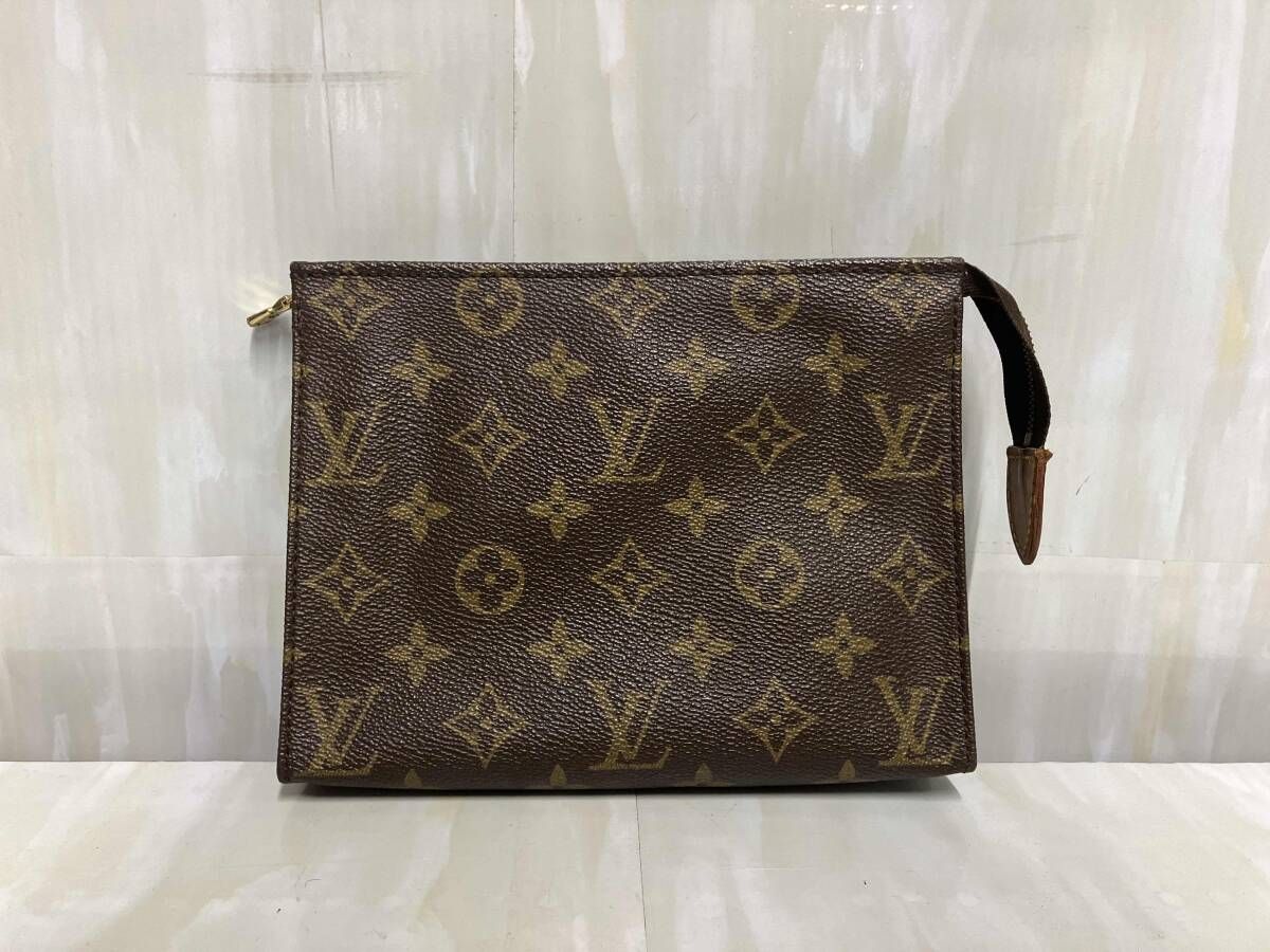 LOUIS VUITTON ルイヴィトン モノグラム ポッシュ トワレット ブラウン ポシェット ポーチ