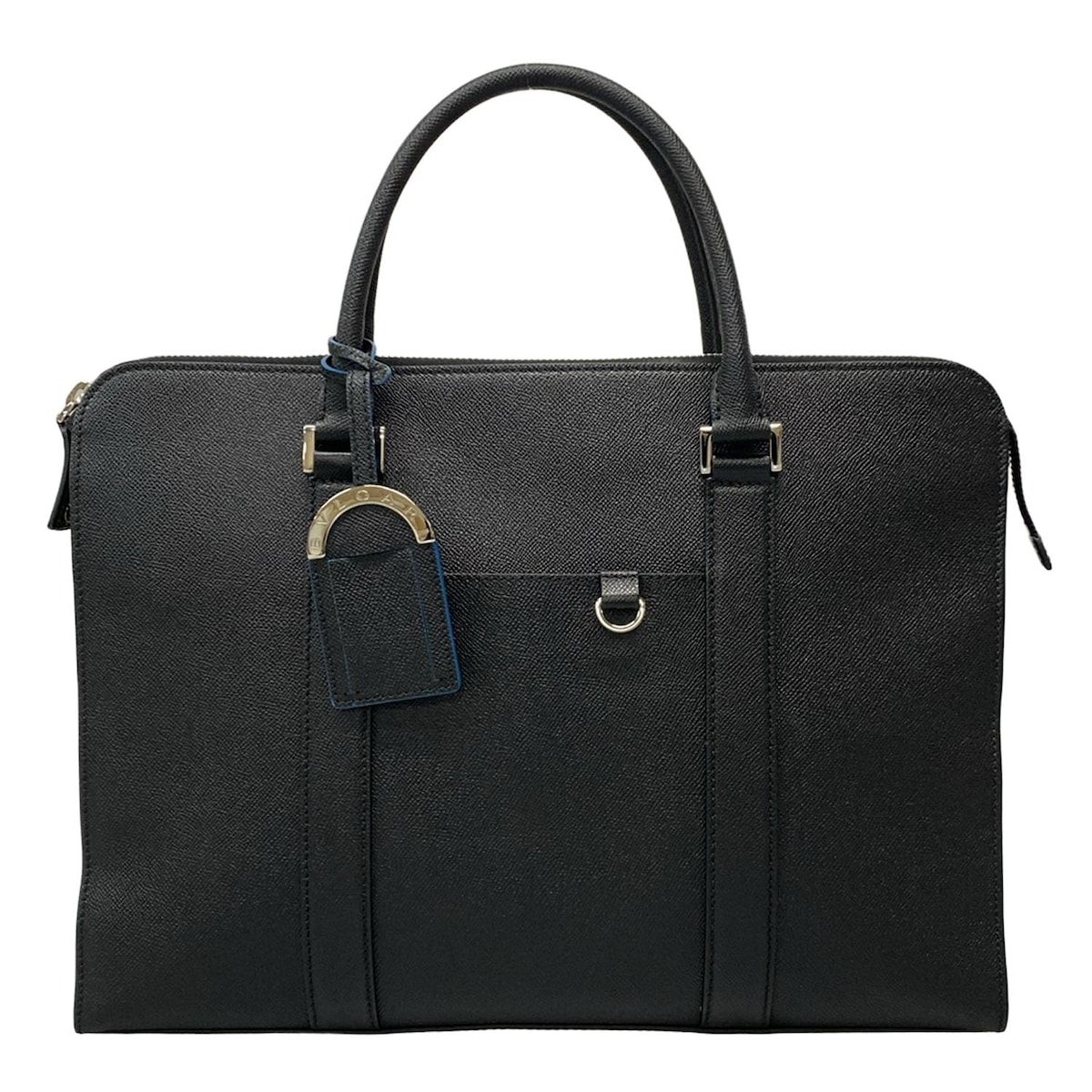 BVLGARI ブルガリ ビジネスバッグ ブルガリ マン 黒 レザー