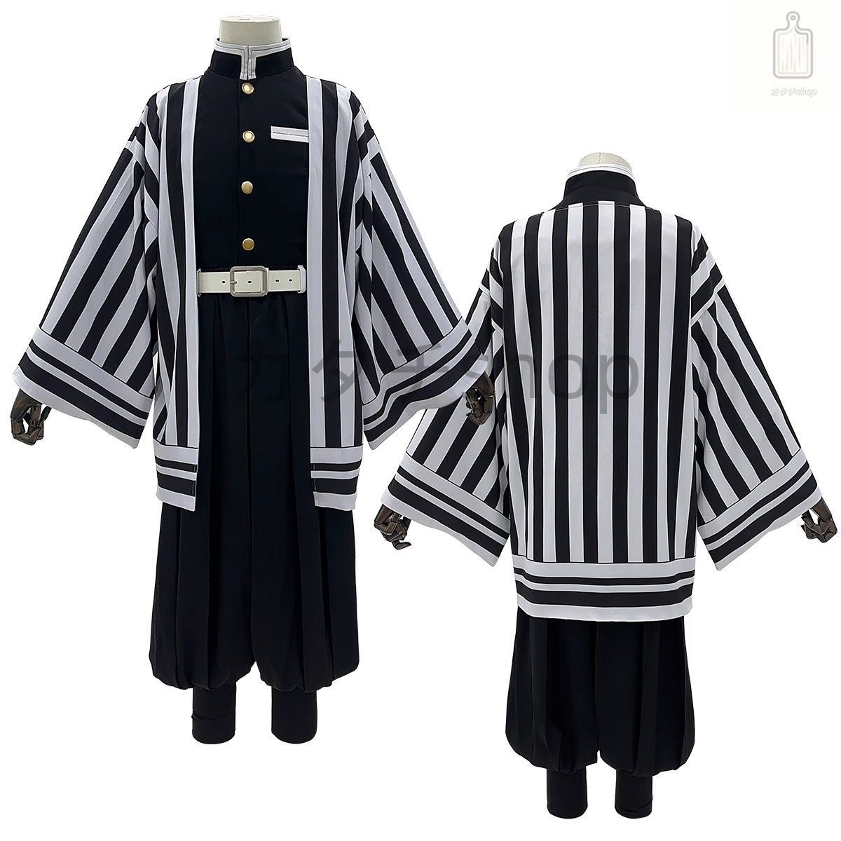 全新 鬼滅の刃 蛇の呼吸 伊黒小芭内 蛇柱 COSプレイ コスチューム 羽織 アニメ 舞台衣装 演劇 イベント
