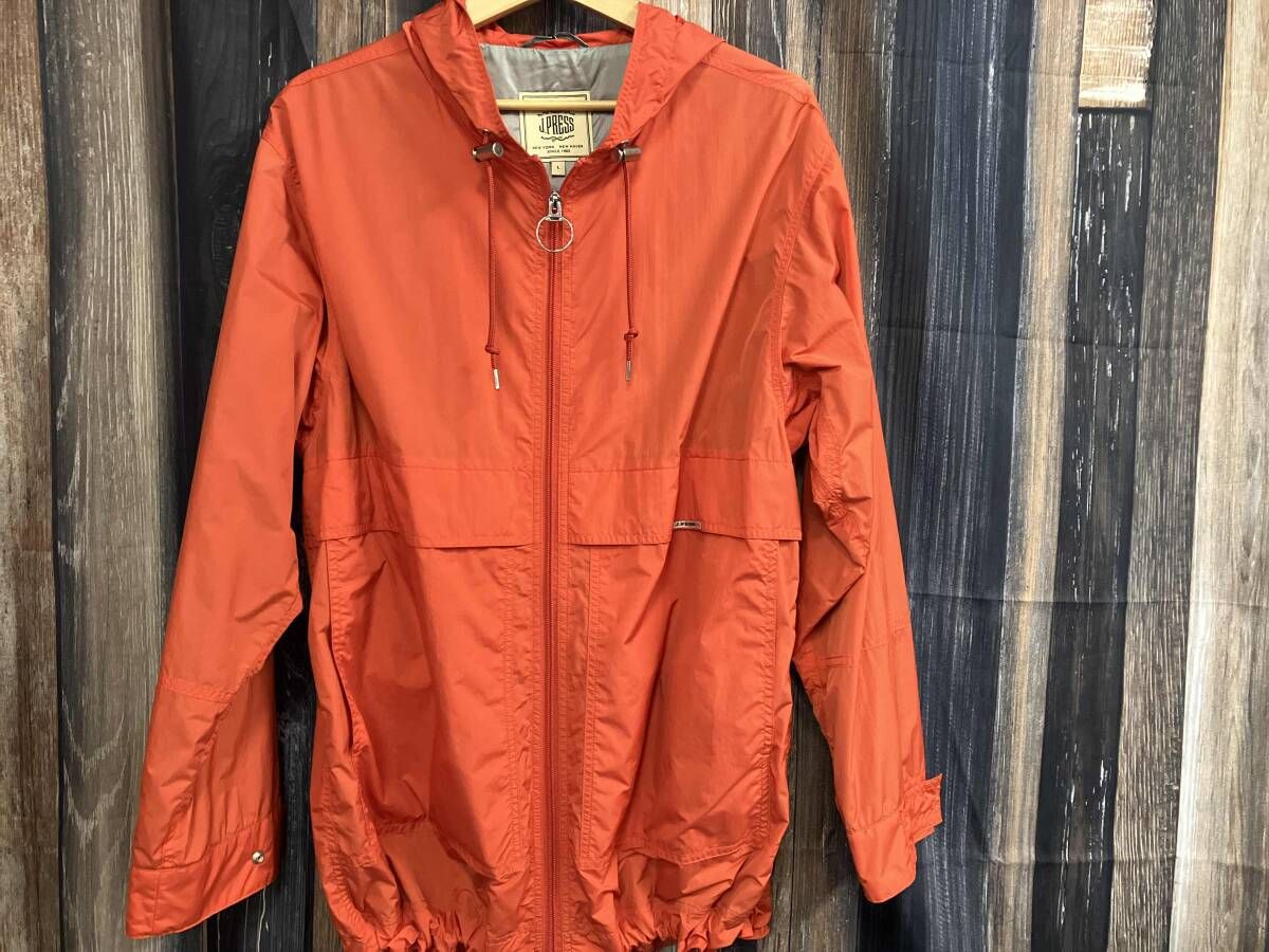 J.PRESS ジェイプレス JROVGM0212 ナイロンタフタ ウェザーパーカー レッド 赤 L