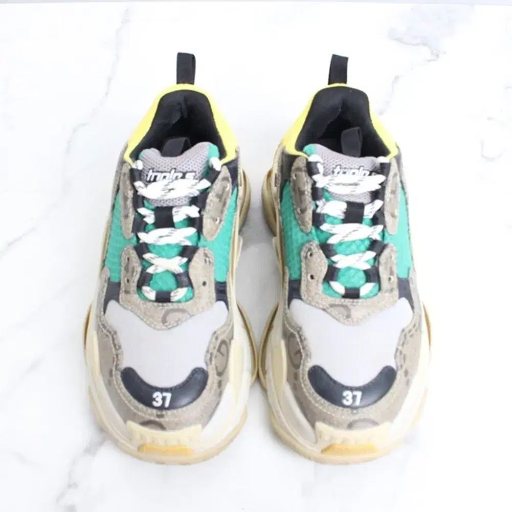 グッチ　バレンシアガ　コラボスニーカー　37 BALENCIAGA x GUCCI (バレンシアガ×グッチ) TRIPLE S TRAINERS