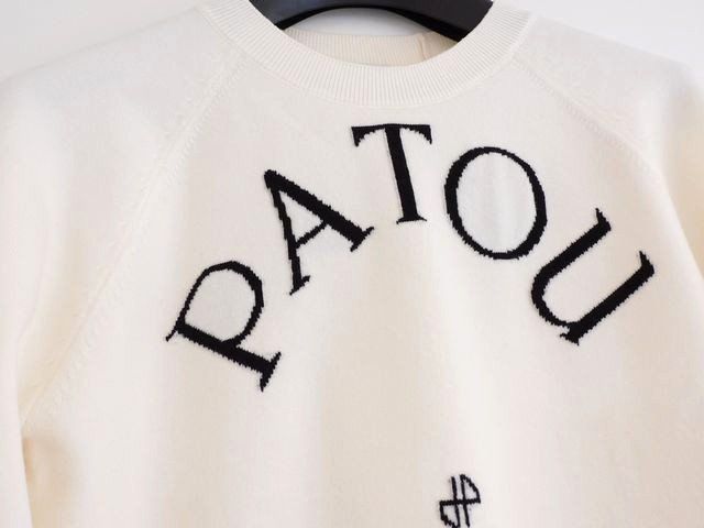 パトゥ PATOU サイズS レディース セーター ニット ロゴ刺繍 24A-KN110-8045 7K