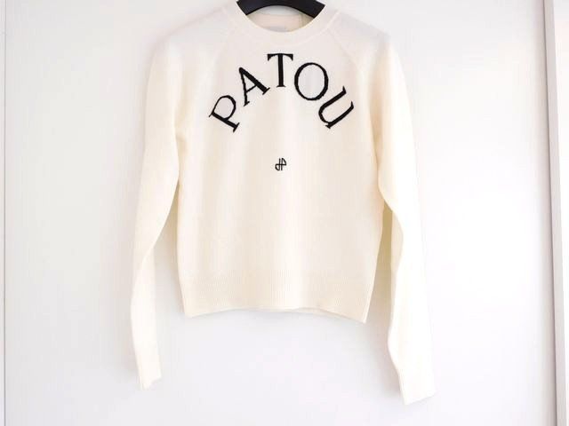 パトゥ PATOU サイズS レディース セーター ニット ロゴ刺繍 24A-KN110-8045 7K