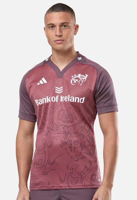 アディダス ラグビー マンスター ヨーロピアン ジャージ モーヴ ピンク 紫 公式モデル 日本未発売