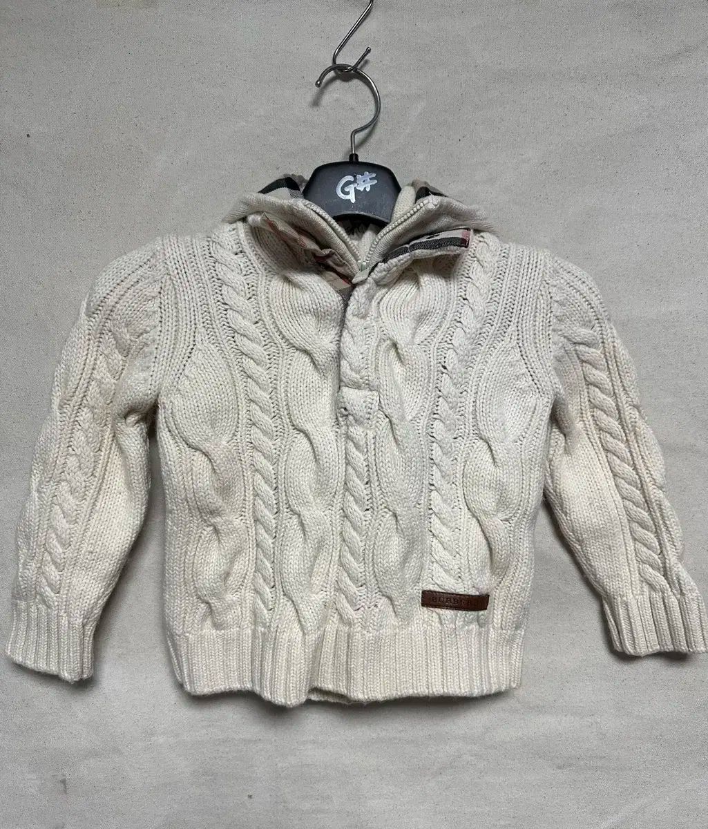 バーバリー ユア YOOA キッズ ケーブル編み ニット フーディー 2 3歳 サイズ