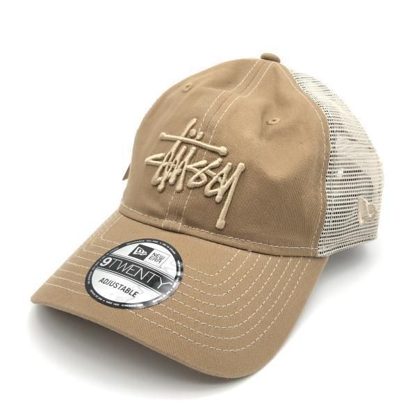 NEW ERA × STUSSY WASHED BASIC TRUCKER 9TWENTY キャップ ブラウン ニューエラ ステューシー 10 240010485495