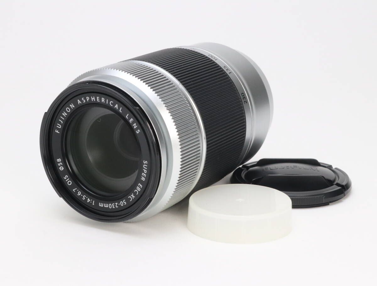 B 並品 FUJIFILM 富士フイルム FUJINON LENS XC 50-230mm F4.5-6.7 OIS シルバー 初期不良返品対応 111-62