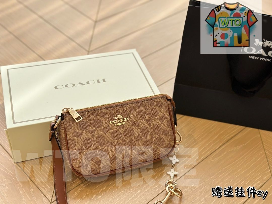 コーチ レディース コインケース＆マージャンバッグ 20×11.5cm ボックス付き