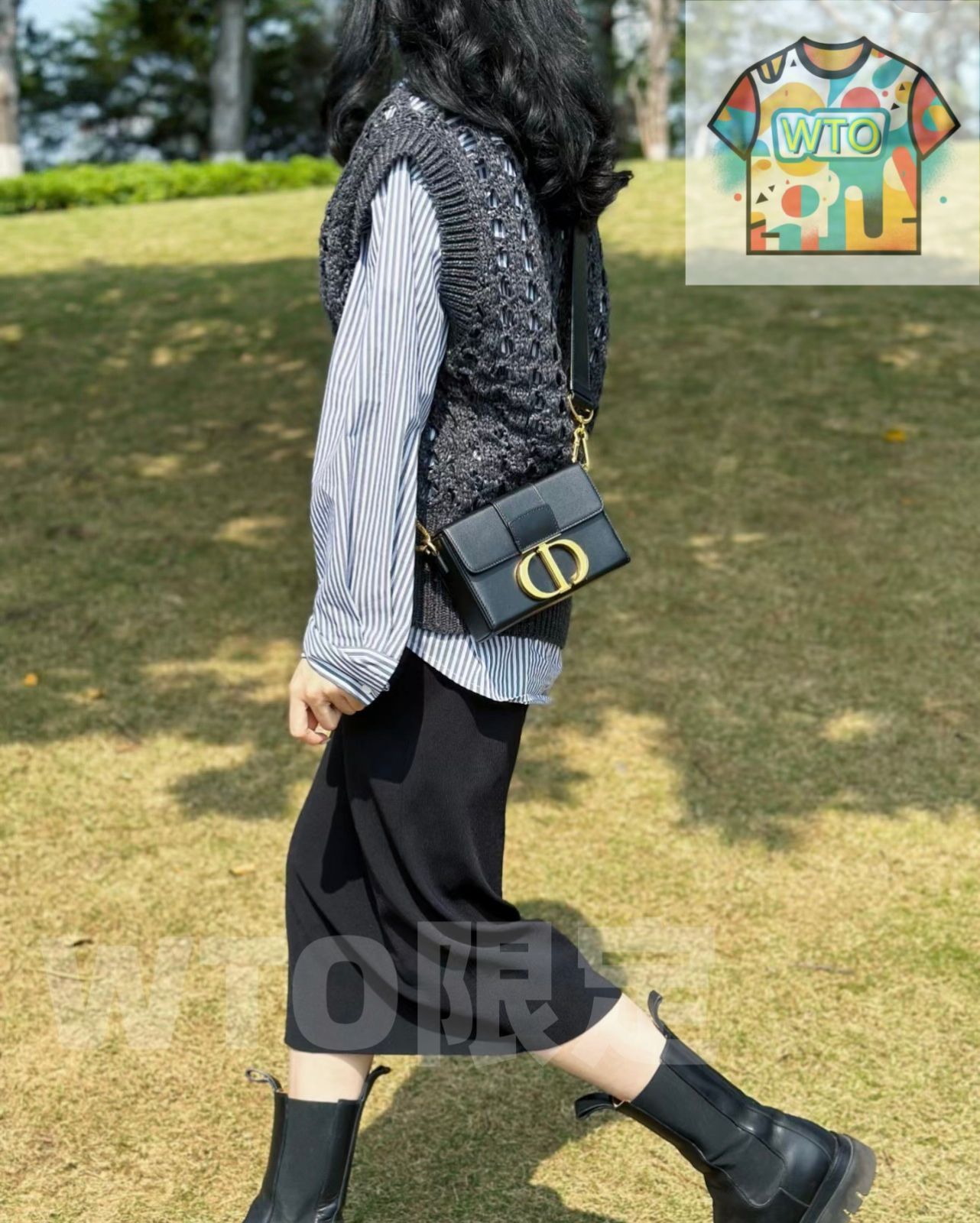 Dio.r 30 Montaigne Mini Box ミニボックスバッグ フレンチスタイル オリジナルボックス付き