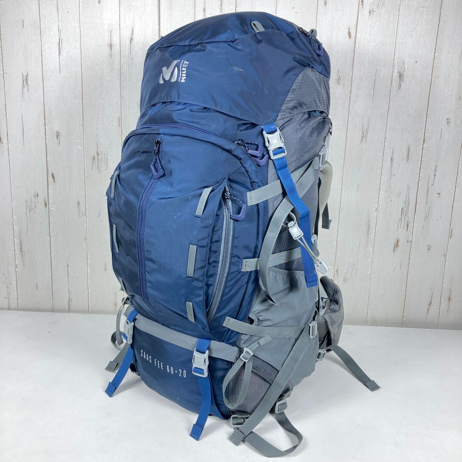 Women s OneSize ネイビー系 Millet ミレー サース フェー 60 20 LD SAAS FEE 60 20 LD SAPHIR ナイロン バッグ ストレージ バックパック 容量 55L~79L z00054210 SAPH