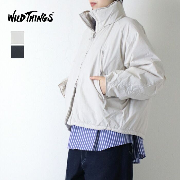 ワイルドシングス WILD THINGS ウィメンズ ハッピージャケット WTL25102SK 中綿 スタンド アウター フード付き レディース 2025秋冬