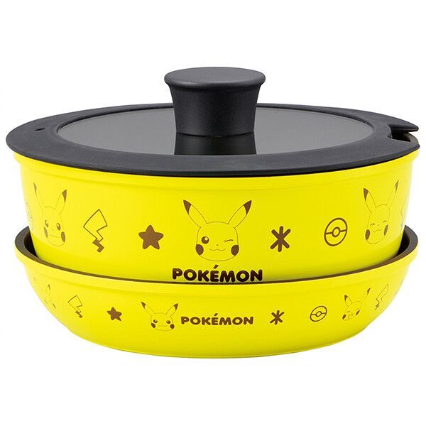 取っ手が外れる鍋＆フライパン2点セット スケーター