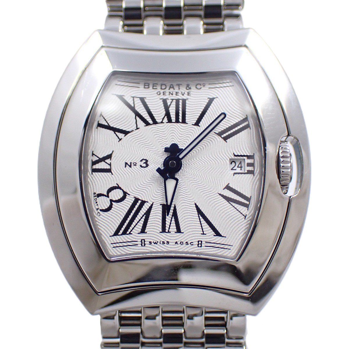BEDAT-Co. ベダ&カンパニー No.3 クォーツ レディース 白文字盤 純正SSベルト B334.011.101.B いおき質店