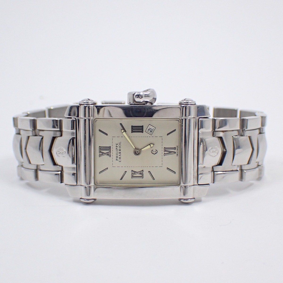 シャリオール コロンブス クォーツ ボーイズ 腕時計 シルバー系文字盤 SSベルト Ref.9011910