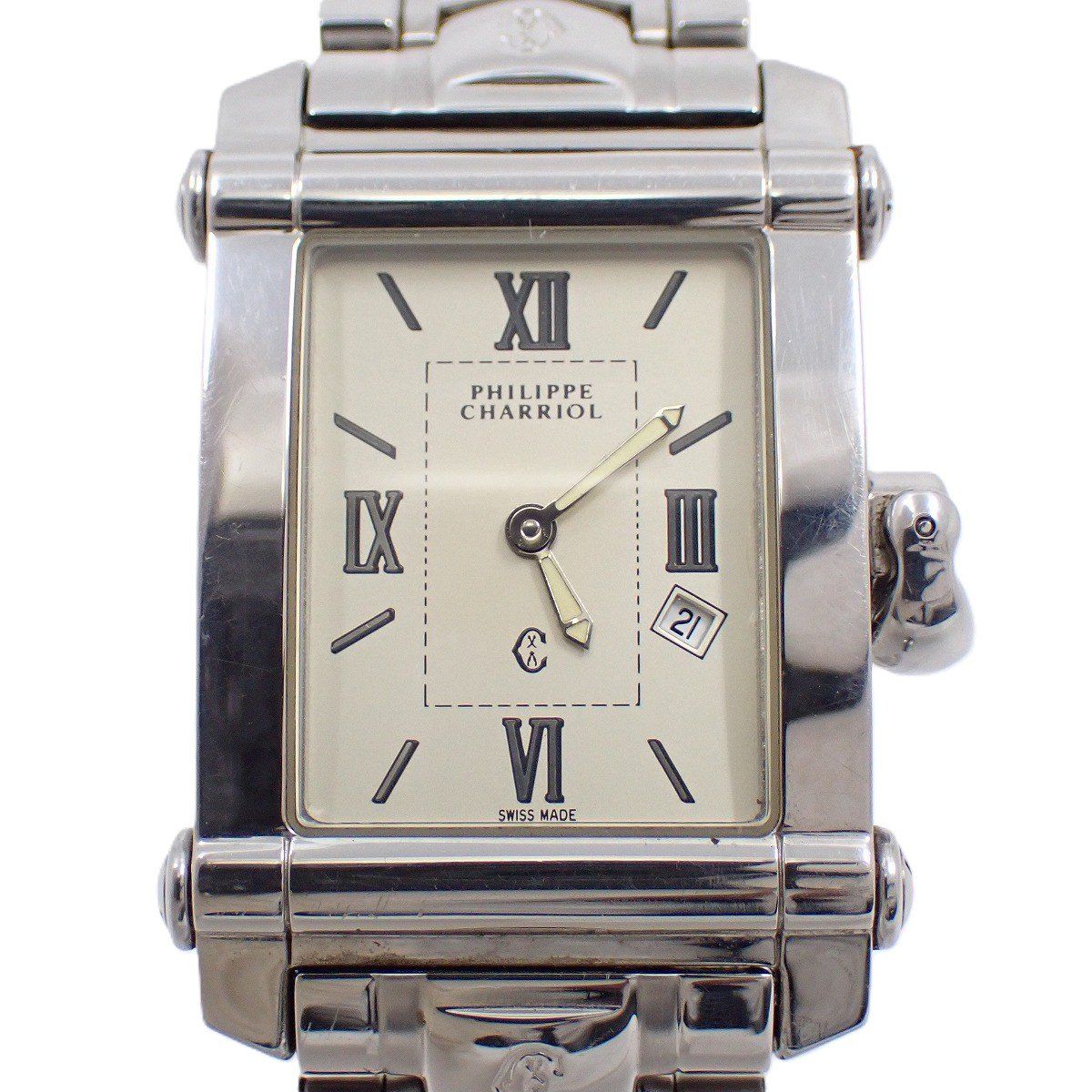 シャリオール コロンブス クォーツ ボーイズ 腕時計 シルバー系文字盤 純正SSベルト Ref.9011910 いおき質店