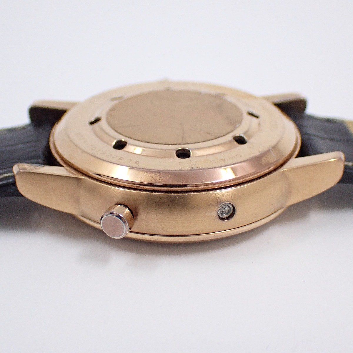 天賞堂 グランドコンプリケーション クォーツ メンズ 腕時計 ピンク