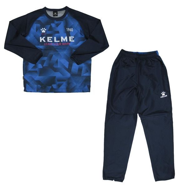 KELME ケルメ KC23F178 サッカー ピステ上下セット（メッシュ裏地付き