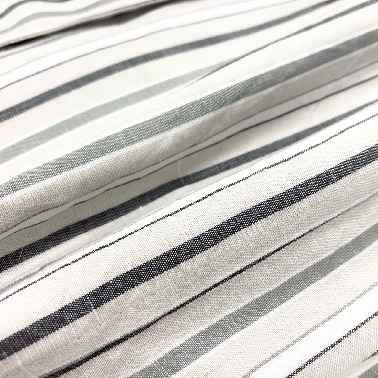  80 k 11 モラビト ノースリーブ リネンブレンド ストライプコート 38 ホワイトグレー ワンピースt 18 r ノースリーブ カットソーワンピース