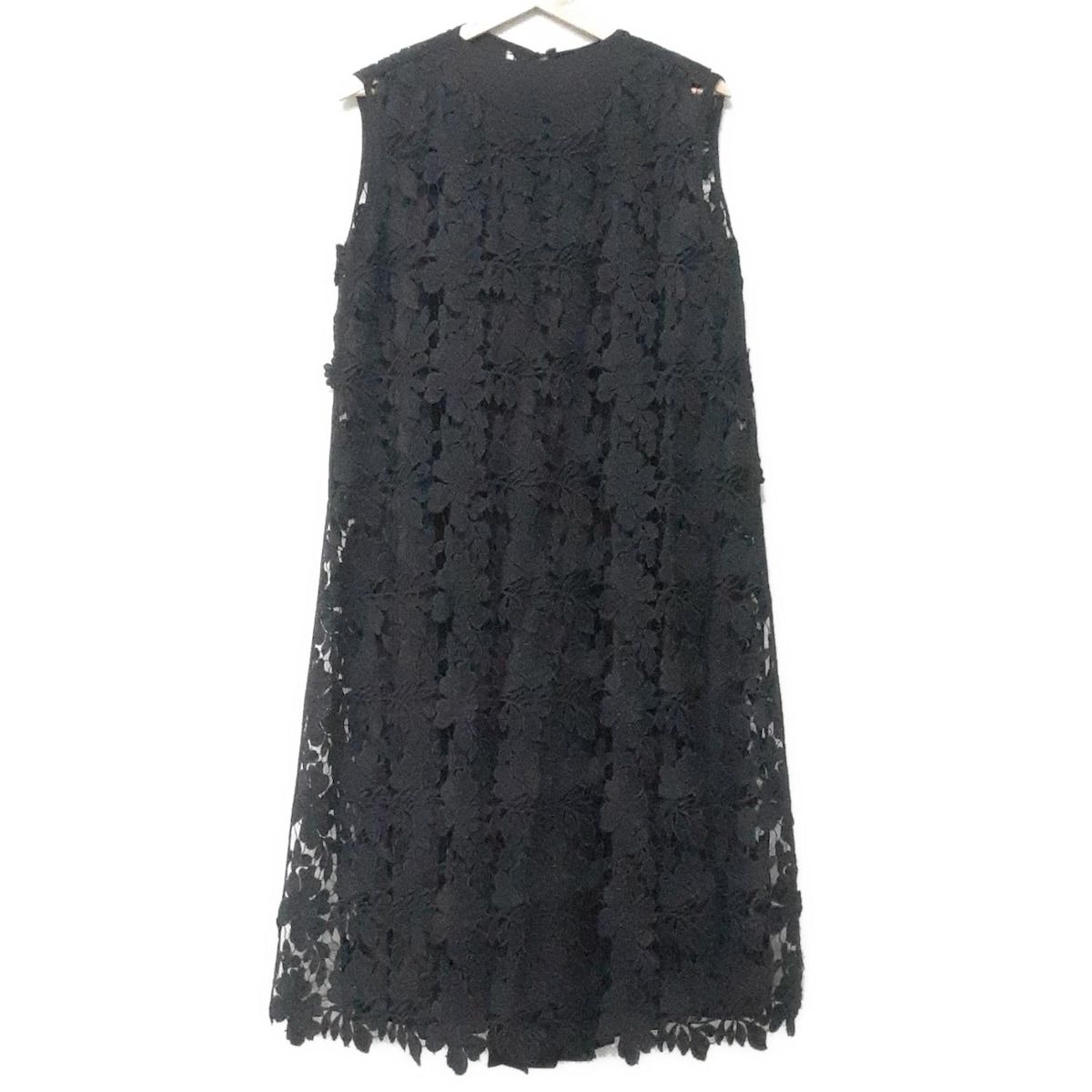 ADORE アドーア ワンピースセットアップ レディース - 黒 ノースリーブ プリーツ 総レース