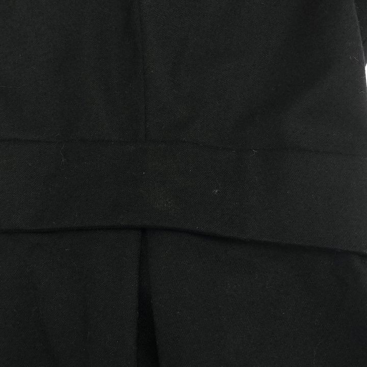  CELINE セリーヌ 6 D 33 2494 ウールパイピングワンピース レディース ブラック 38 半袖 ひざ丈ワンピース