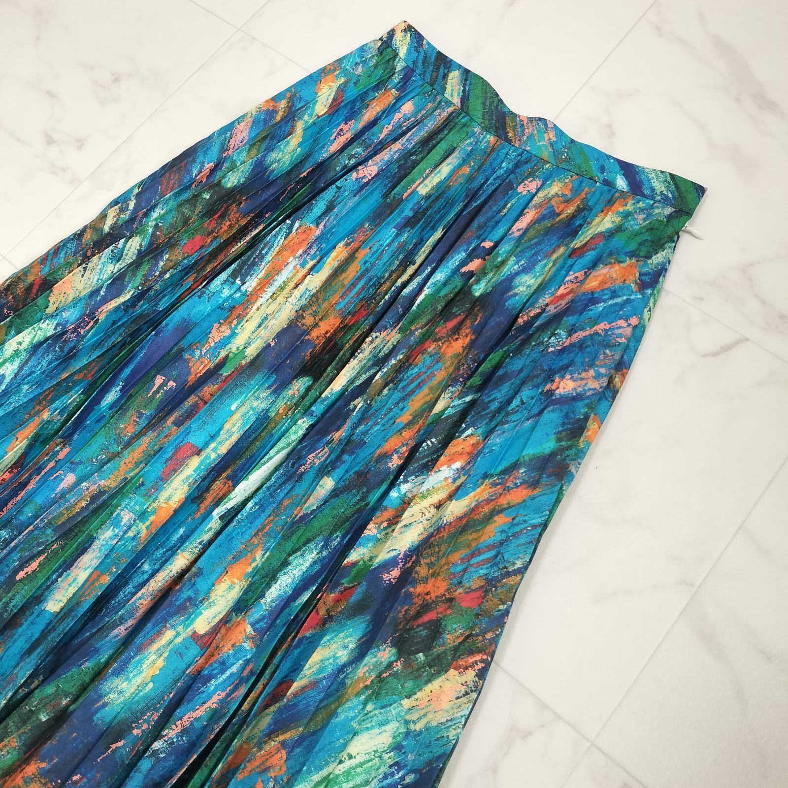 ENFOLD エンフォルド アコーディオンプリーツスカート マルチカラー 36