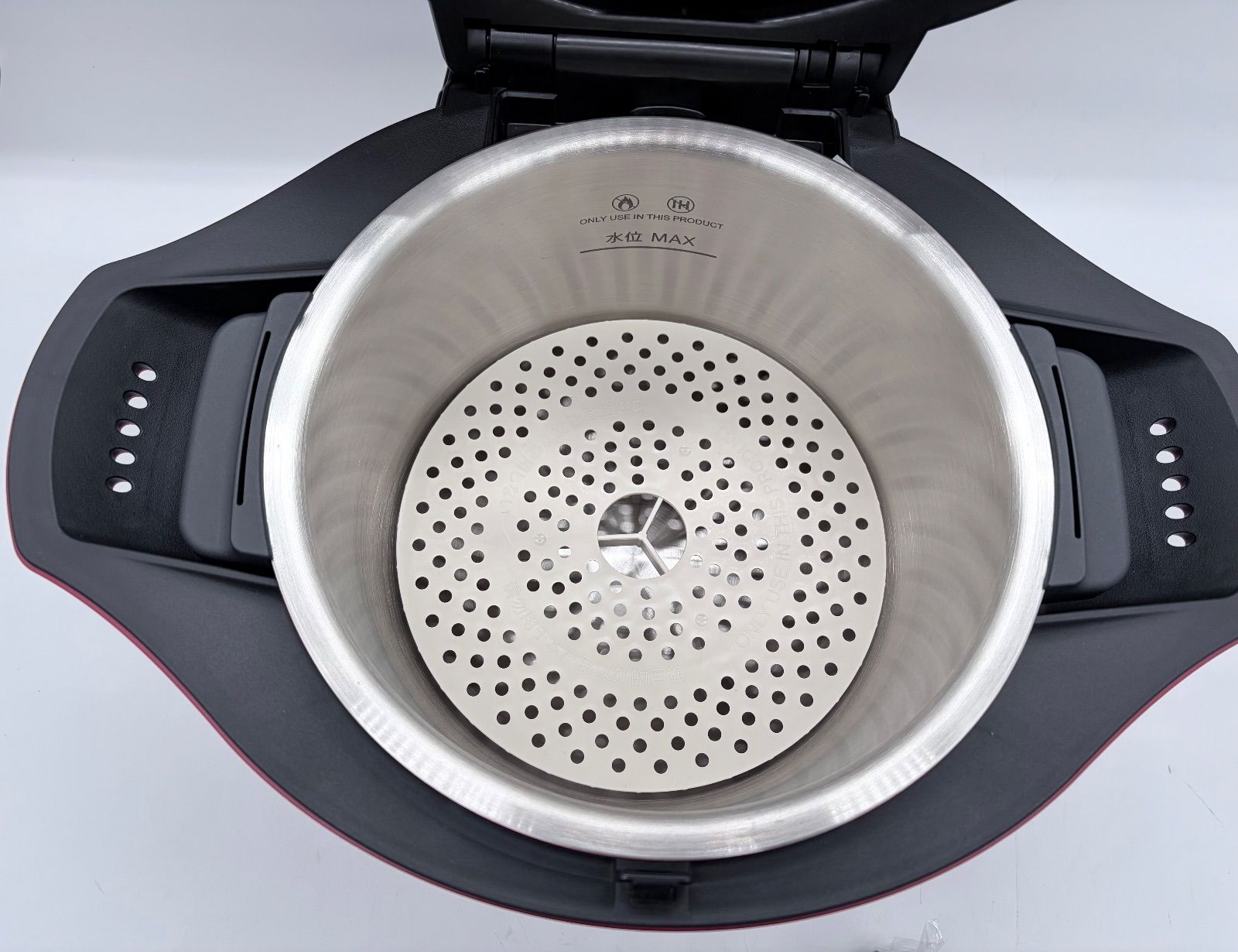 未使用品】SHARP ヘルシオホットクック KN-HT24B-R 無水調理 KN-HT24B