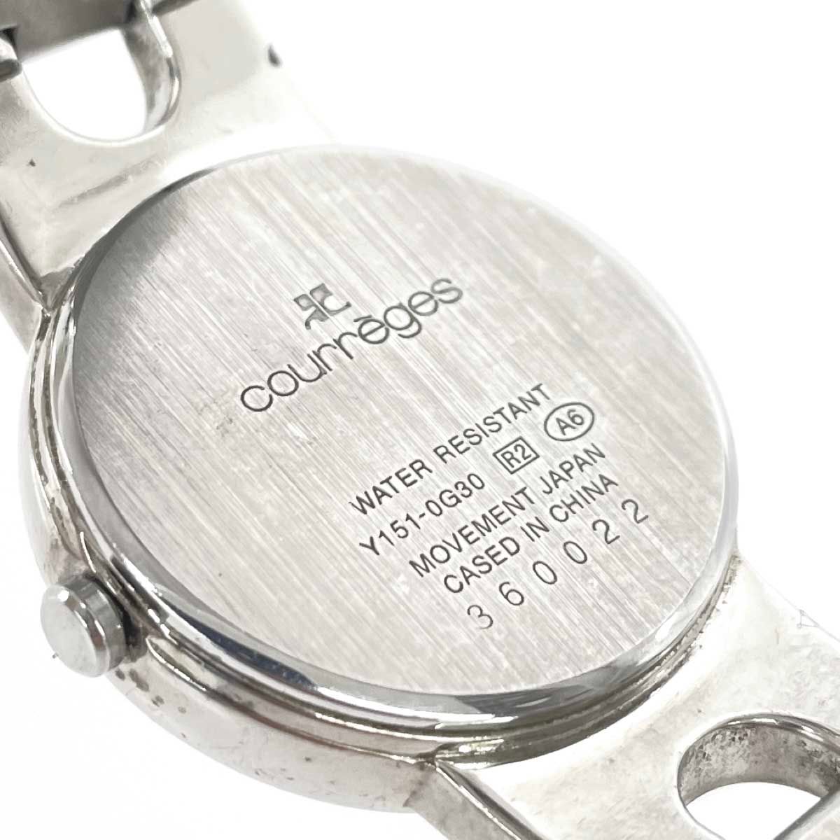 Courreges クレージュ ブレスウォッチ 腕時計 クォーツ/SS/ Y151-0G30