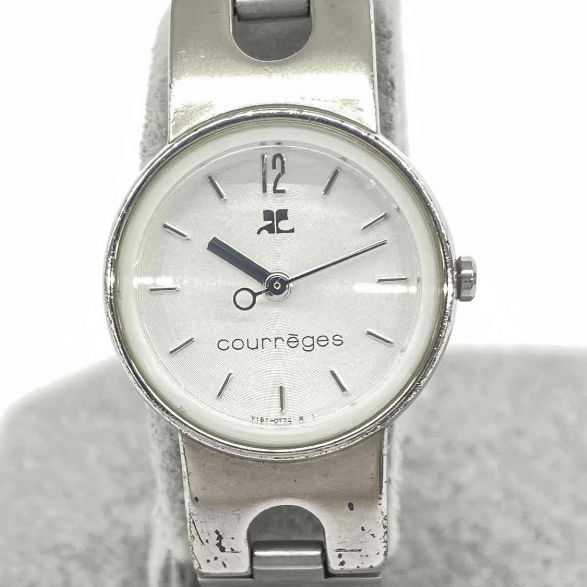 Courreges クレージュ ブレスウォッチ 腕時計 クォーツ/SS/ Y151-0G30