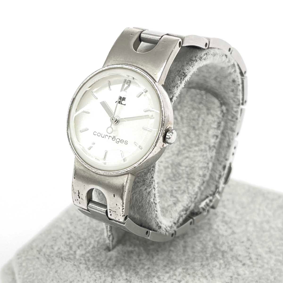 Courreges クレージュ ブレスウォッチ 腕時計 クォーツ/SS/ Y151-0G30