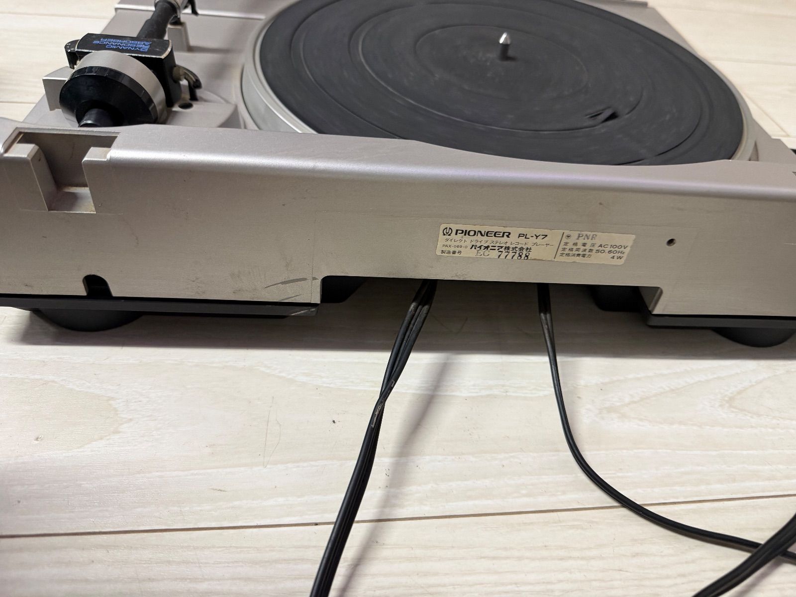PIONEER レコードプレイヤー PL-Y7 - メルカリ