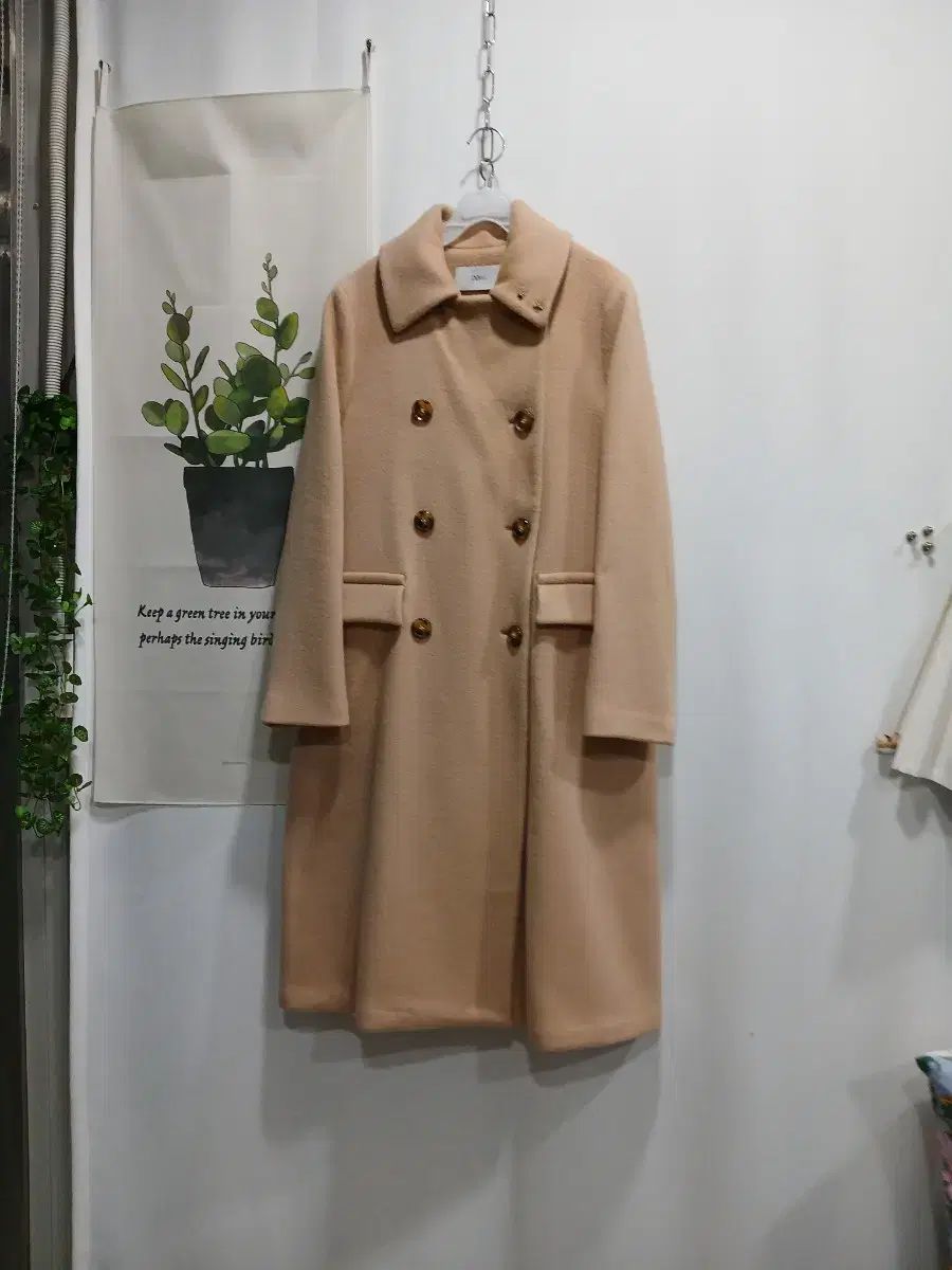 デュエル DEWL ブローチ装飾 ダブル ロングコート55