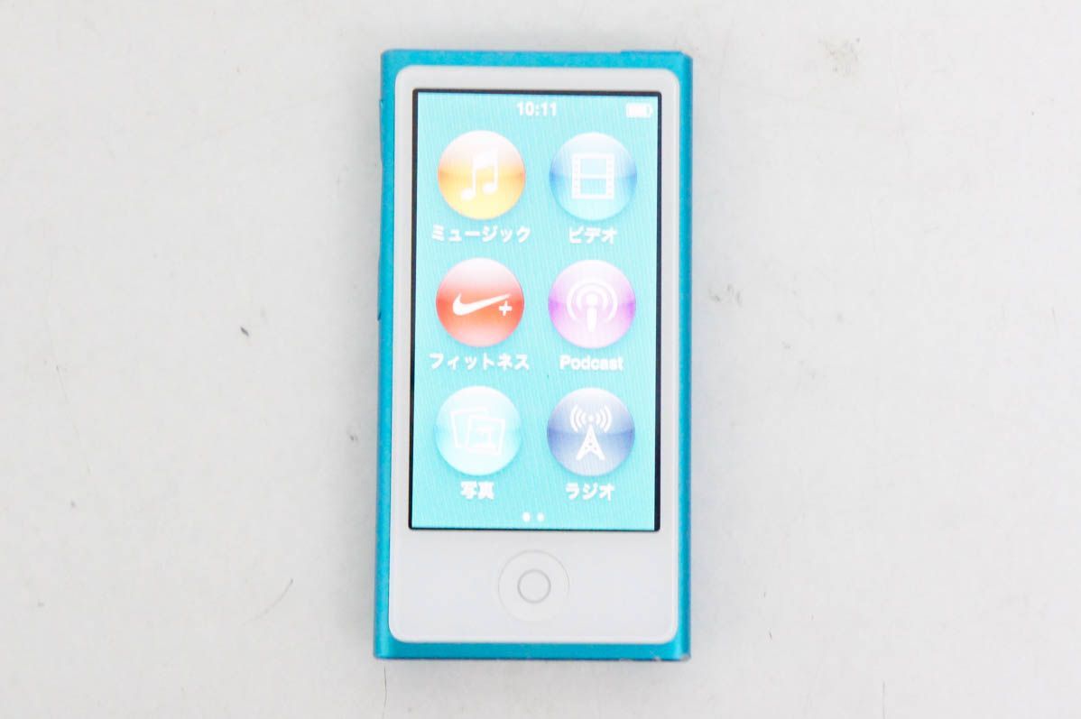 Apple iPod nano 16GB ブルー MD477J/A イヤホン未使用