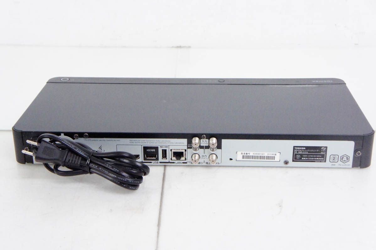 中古】東芝TOSHIBA ブルーレイレコーダー DBR-Z510 Wチューナー レグザ