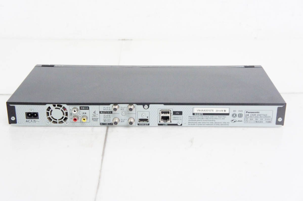 ☆中古美品 Panasonic DMR-BWT560 ブルーレイレコーダー+α☆ 中古】Panasonicパナソニック ハイビジョンブルーレイディスク