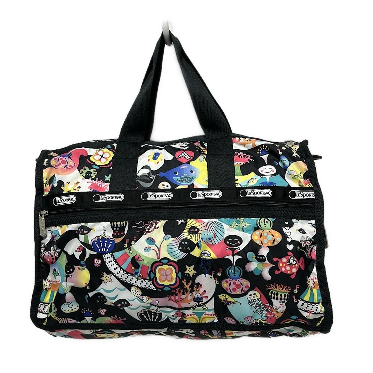 美品】CRAZY LINE クレイジーライン 猫 イタリア製 ボストンバッグ