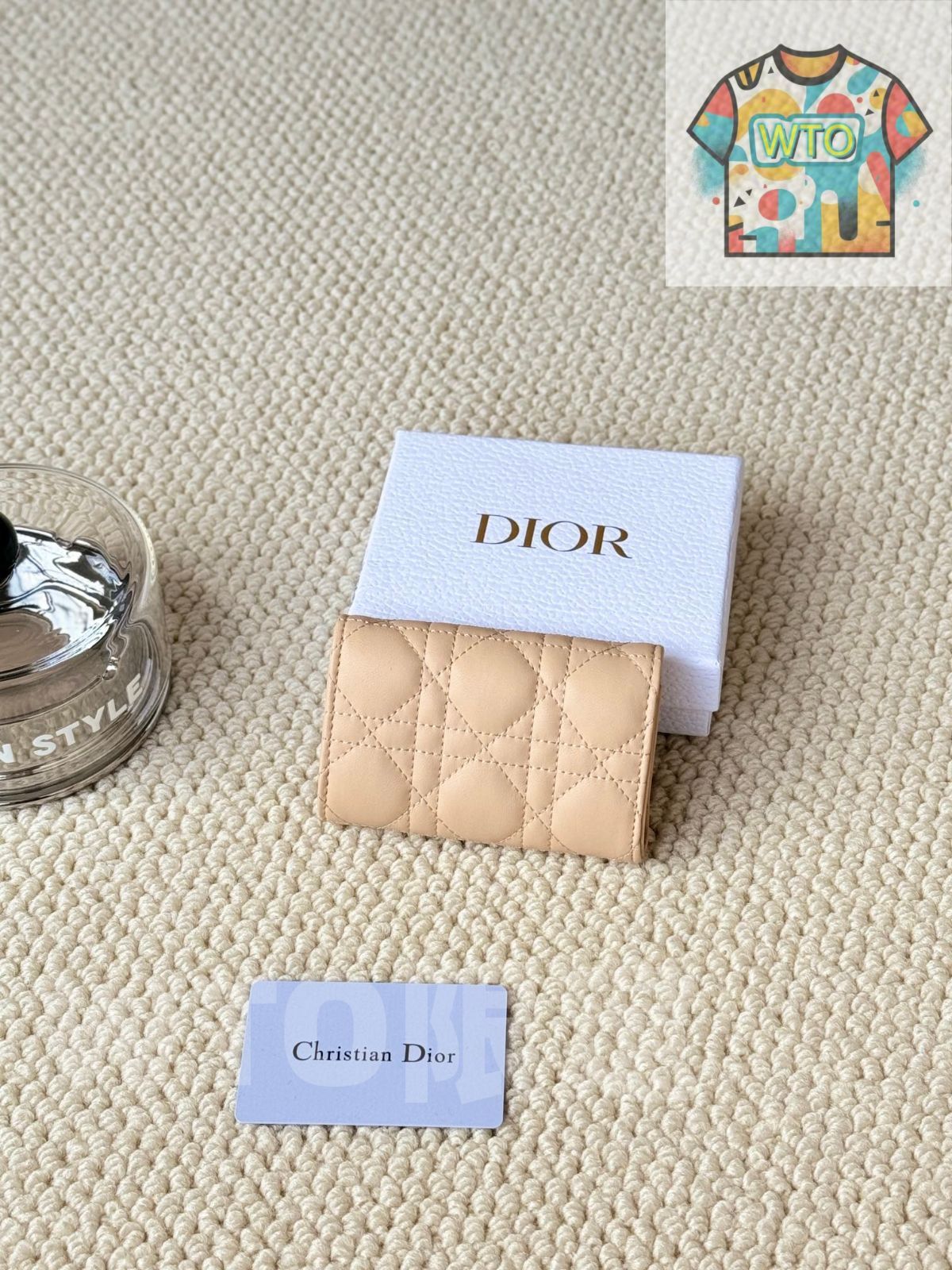 WTO通販 My Dior Glycine ウォレット ラズベリーピンク 藤の花モチーフ エレガントで実用的なデザイン -WTO輸入-YBK41