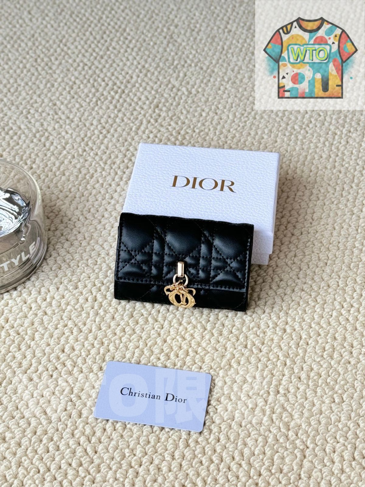 WTO通販 My Dior Glycine ウォレット ラズベリーピンク 藤の花モチーフ エレガントで実用的なデザイン -WTO輸入-OEZ41