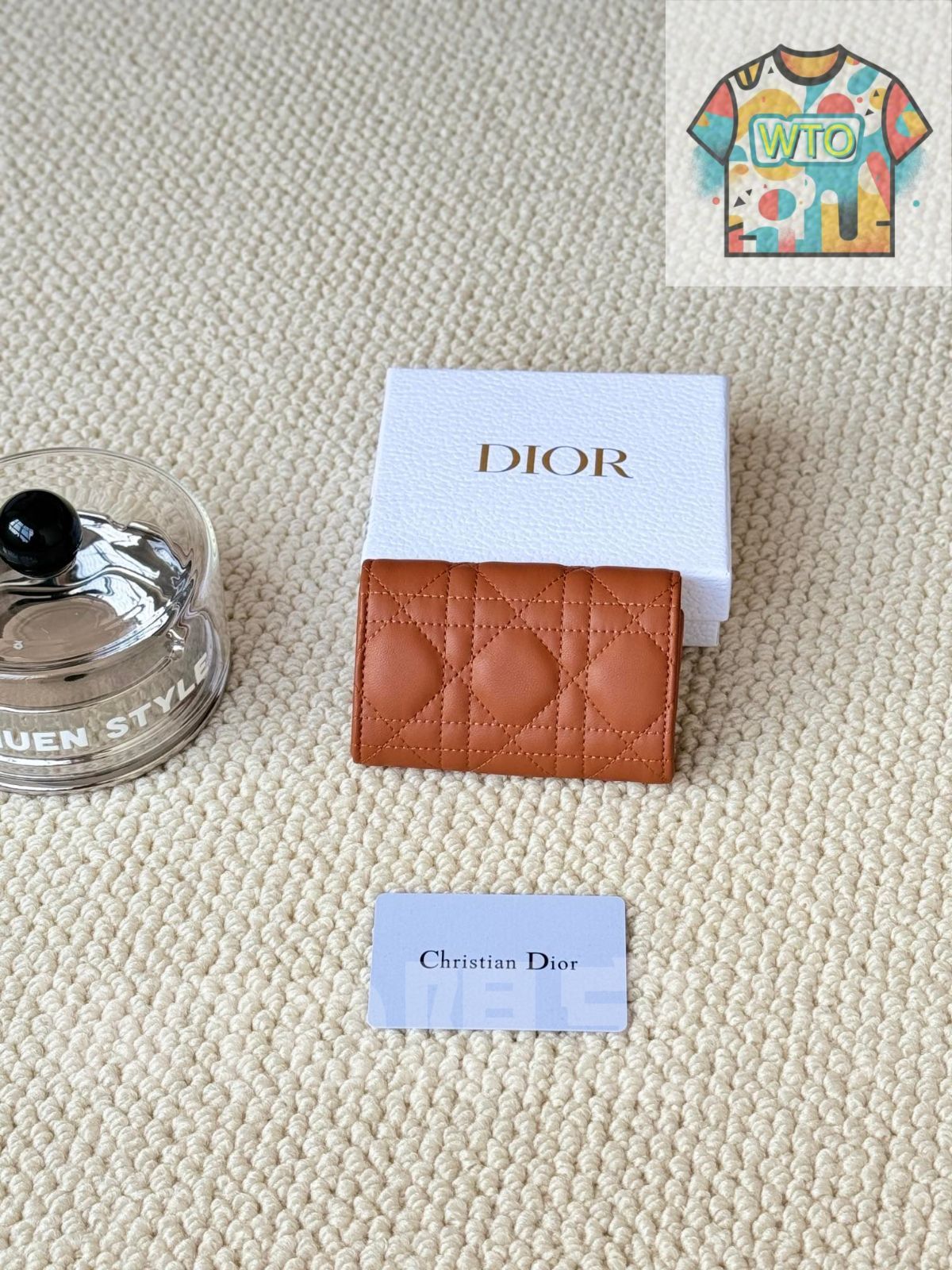 【アウトレット特価品】 WTO通販 My Dior Glycine ウォレット ラズベリーピンク 藤の花モチーフ エレガントで実用的なデザイン -WTO輸入-NXZ54 お気に入り
