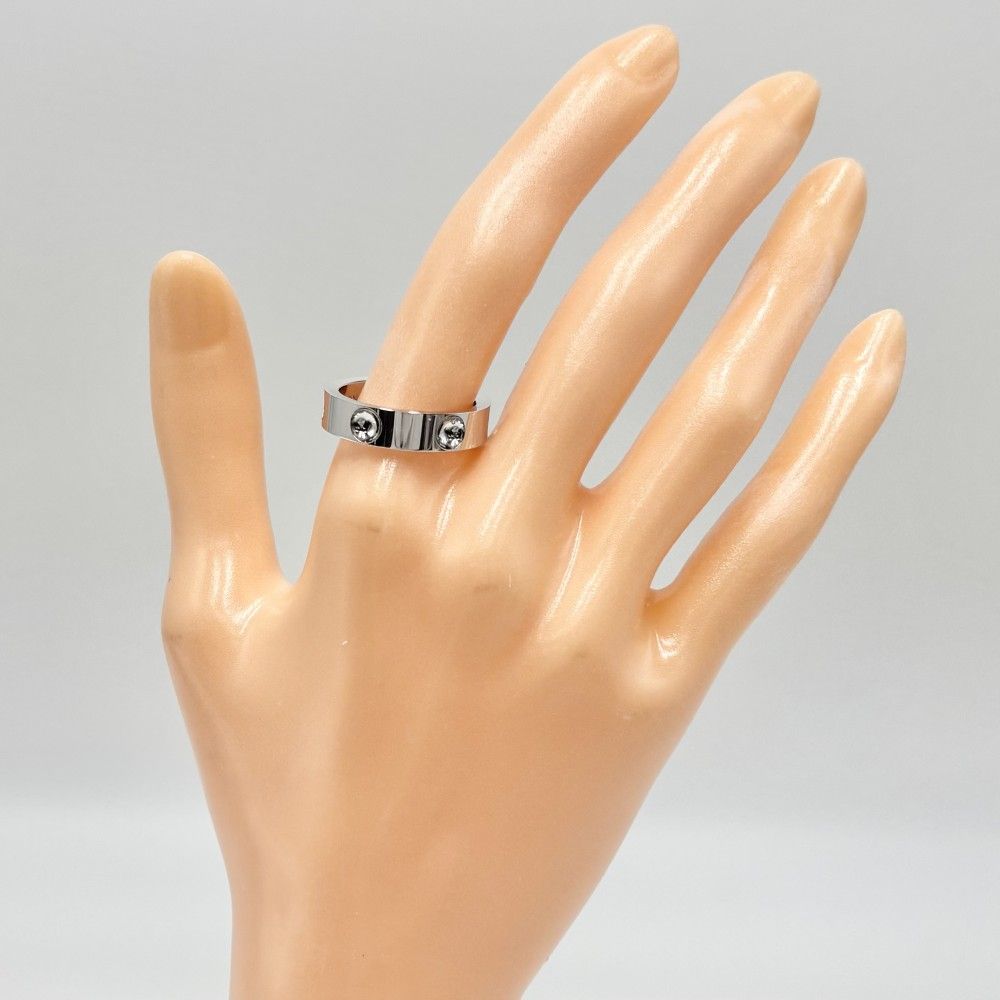 ルイヴィトン 指輪 メンズ プティットバーグ アンプラント リング サイズ56 18金 750 WG ジュエリー LOUIS VUITTON K 18ホワイトゴールド 約16号 UGG 343 シルバー 約8.5 g 品