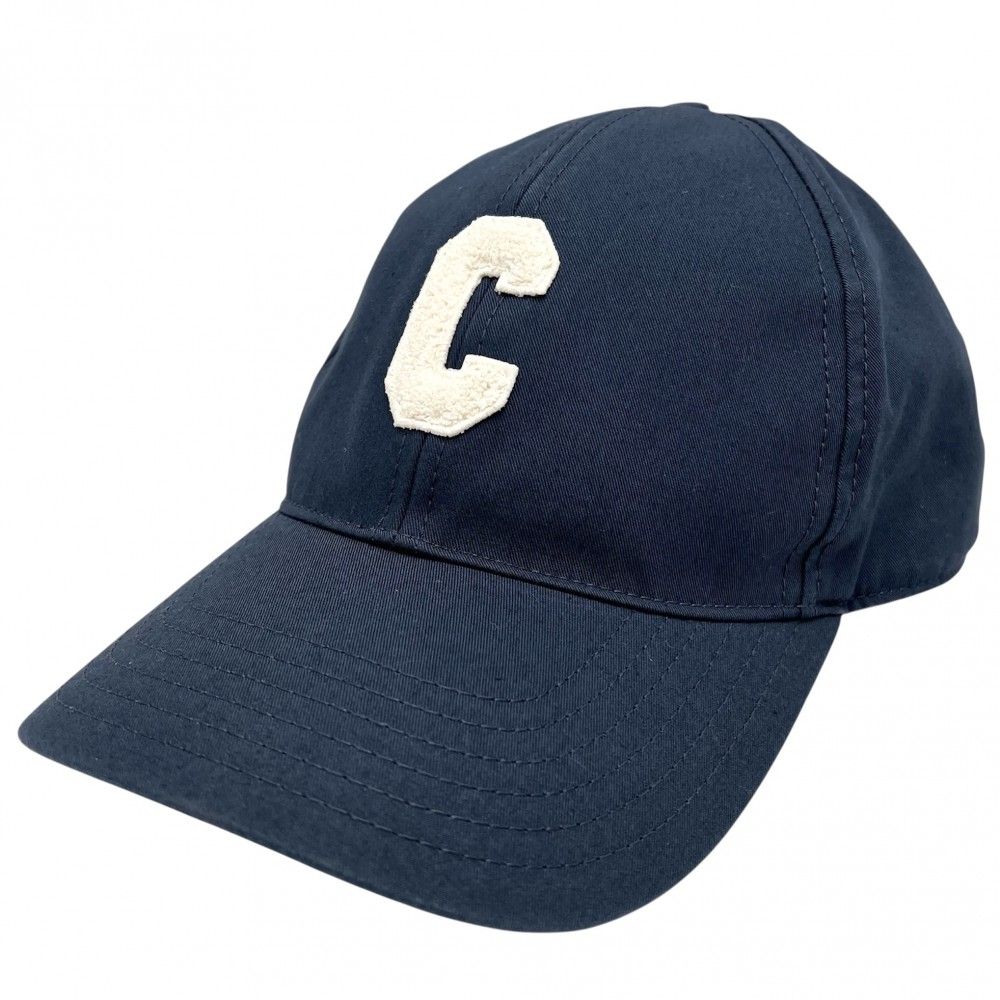 セリーヌ キャップ レディース イニシャル ベースボールキャップ ロゴ ファッションアイテム Sサイズ 帽子 メンズ レディース 男女兼用 小物 CELINE 2AUA2969P コットン ブラック 黒 ゴールド金具 品