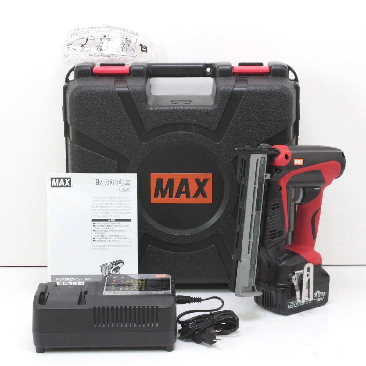 MAX マックス 充電式フィニッシュネイラ TJ-35FN1 レッド