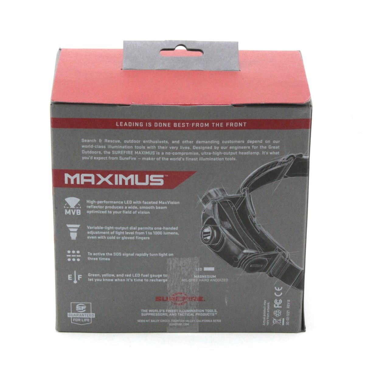  シュアファイア MAXIMUS マキシマス LEDヘッドライト HS 3 A BK ヘッドライト ヘッドランプ ライト ランタン